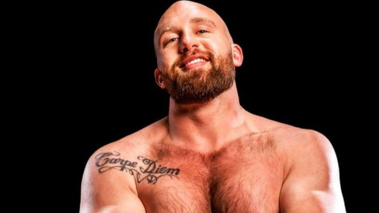 Cody Hall poses in his wrestling gear in a photo posted to his Instagram page.