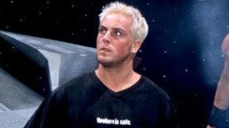David Flair makes his way down to the ring during an episode of WCW television.