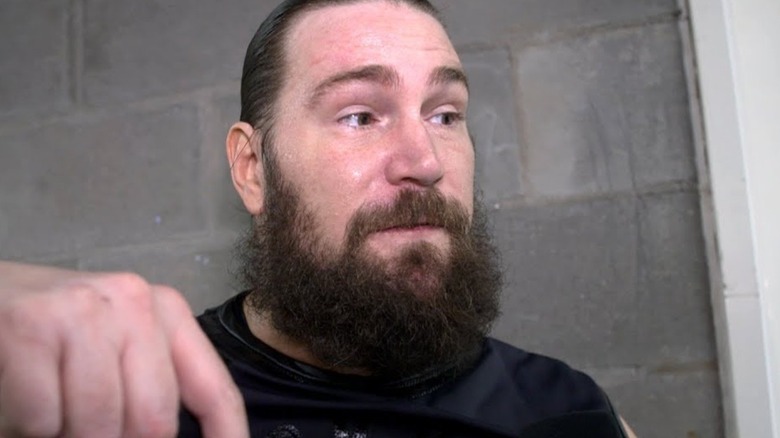 Chris Hero glaring over to his left