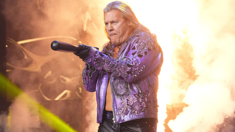 Chris Jericho entering the ring