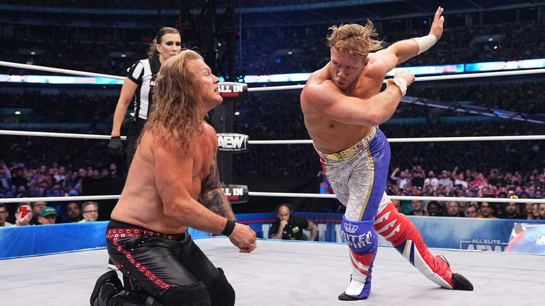 Will Ospreay delivers a Hidden Blade to Chris Jericho