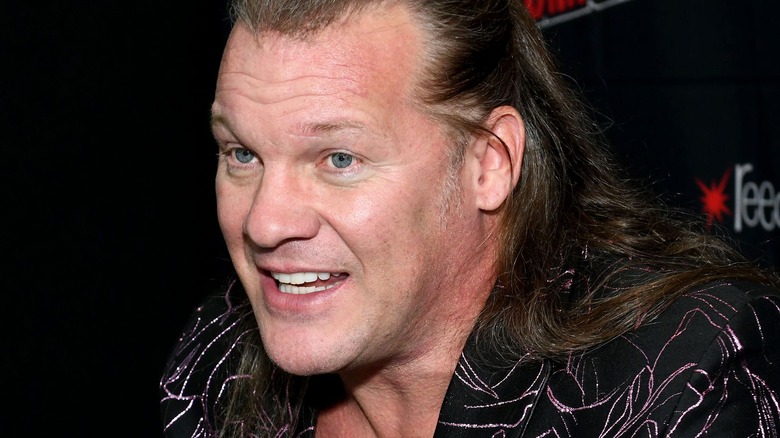 Chris Jericho talking at an interview 