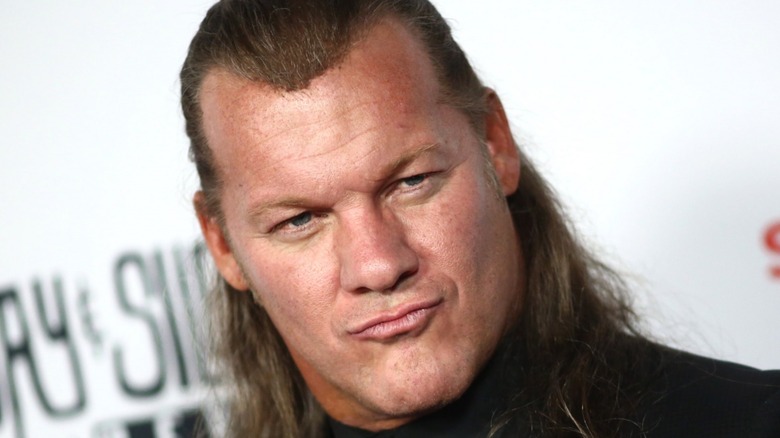 Chris Jericho making a duck face