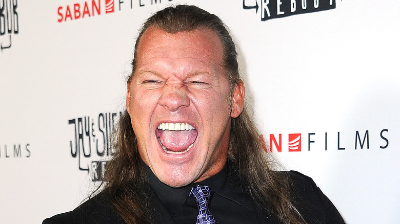 Chris Jericho making an intense face