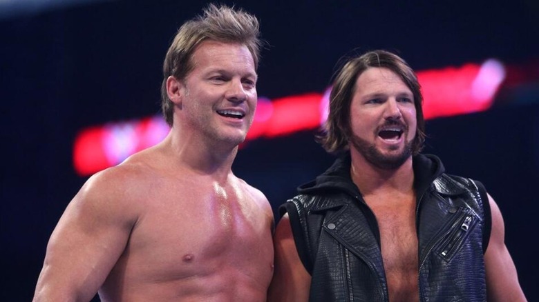 Chris Jericho and AJ Styles in WWE