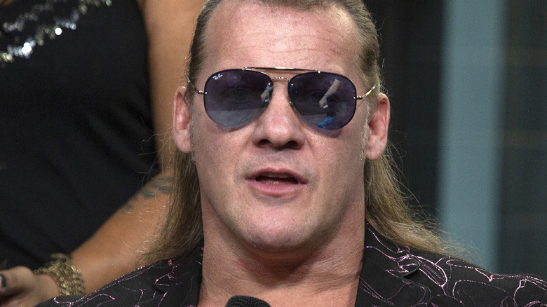 Chris Jericho being interviewed