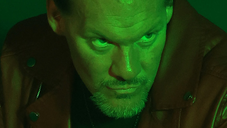 AEW's Chris Jericho in green lighting