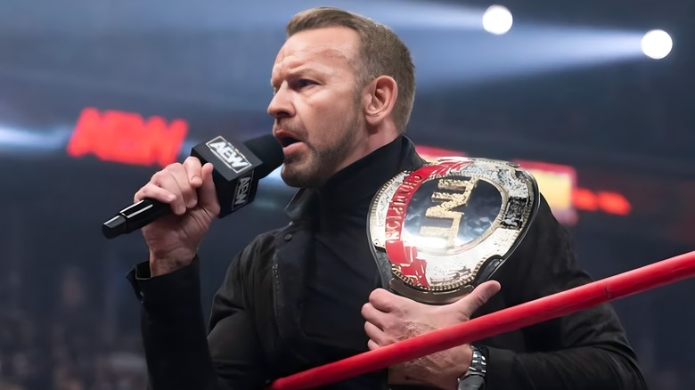Christian Cage delivers a promo 