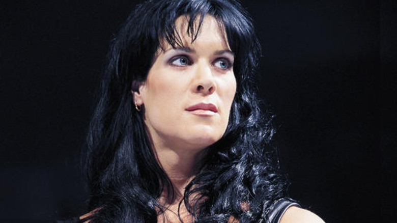 Chyna wearing small hoop earring