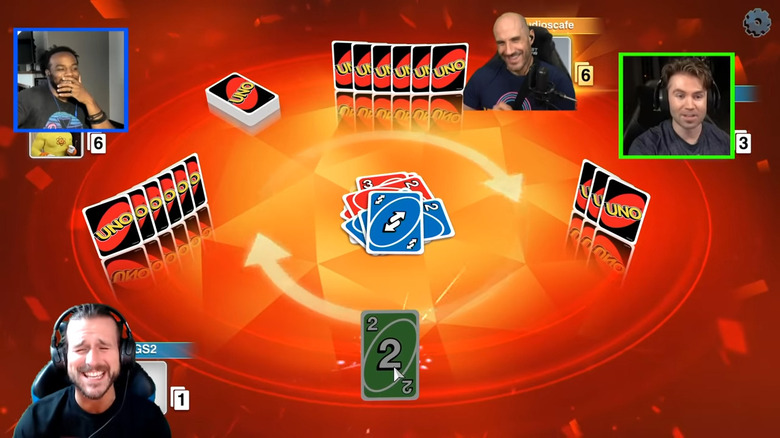 DaParty livestreaming a game of UNO