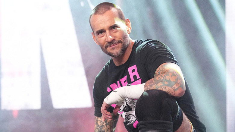 CM Punk making his entrance