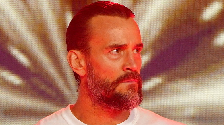 CM Punk making his way to the ring in AEW
