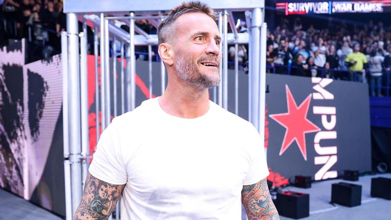 CM Punk during his return to WWE at Survivor Series: War Games 2023.