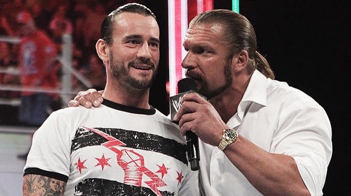 cm punk triple h