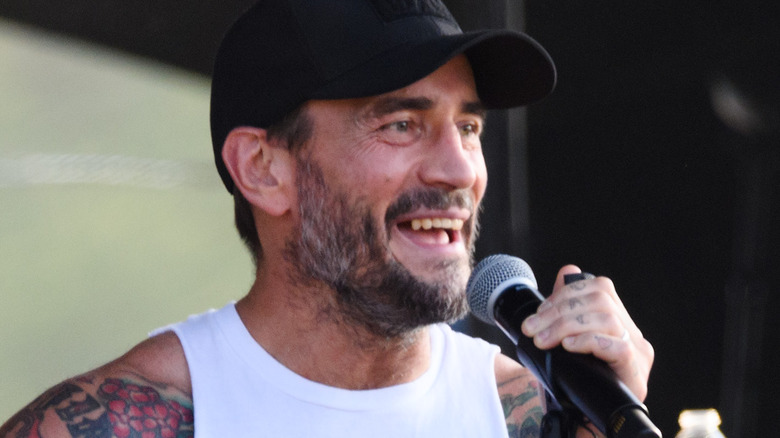 CM Punk speaking