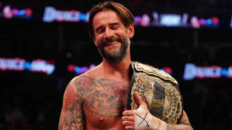 CM Punk Smiling