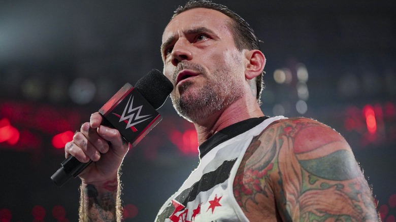 CM Punk cutting a promo