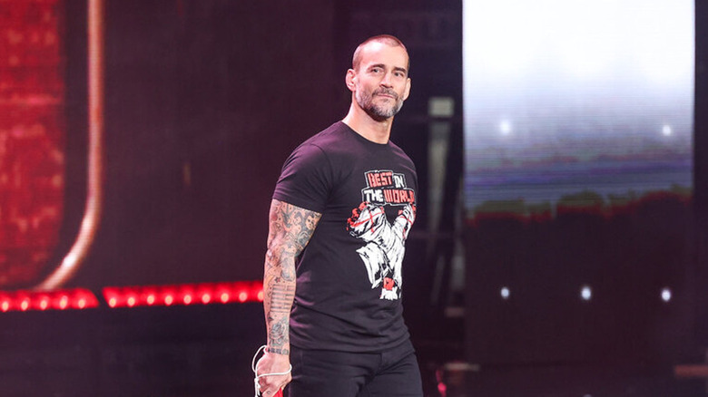 Punk coming to the ring 