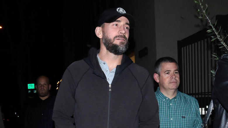 CM Punk wearing a hat