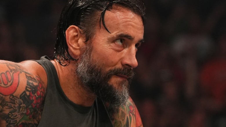 CM Punk staring at what's ahead of him