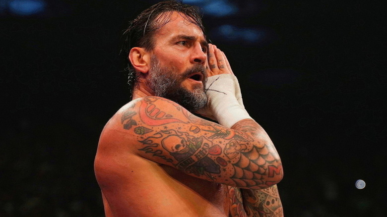 CM Punk making the Go To Sleep pose