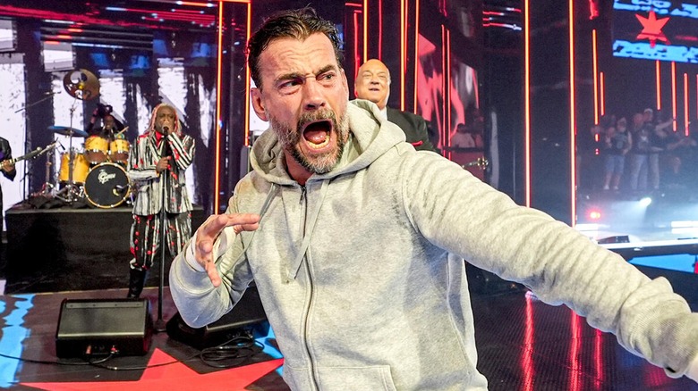 CM Punk making his way to the ring ahead of WrestleMania 41.