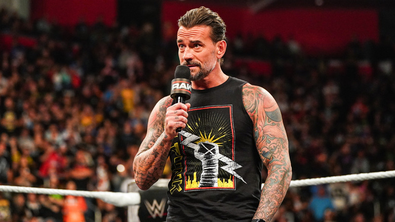 CM Punk talking