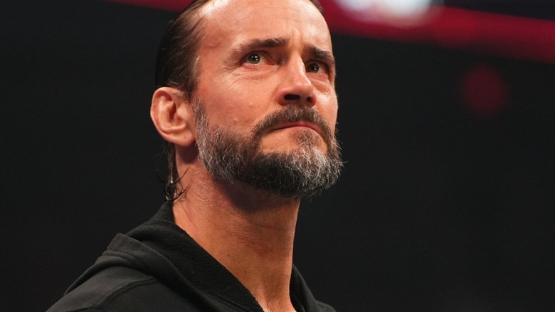 CM Punk looks worried