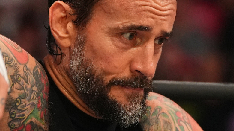 CM Punk sitting