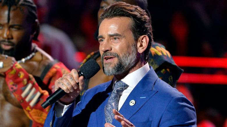 CM Punk talking