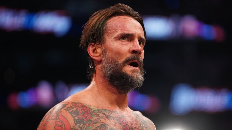 CM Punk staring
