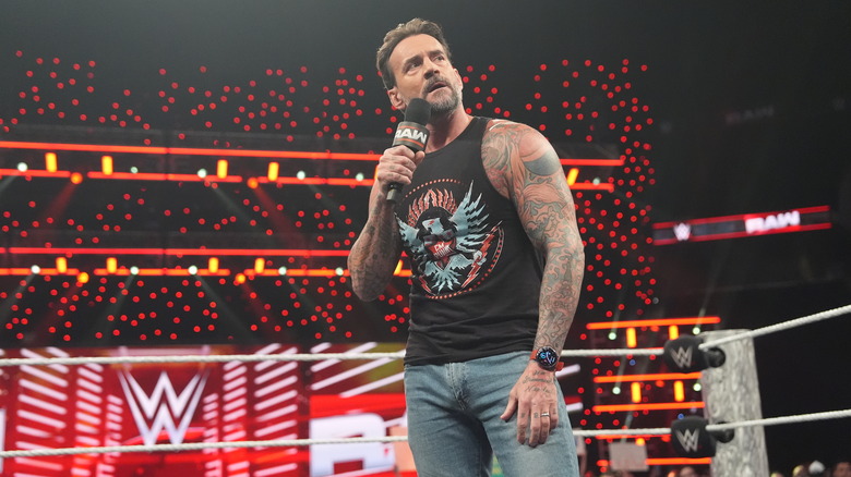 CM Punk talking