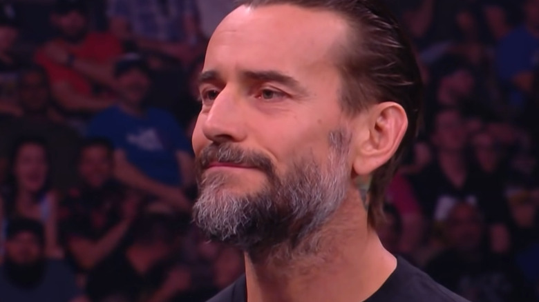 CM Punk smirking