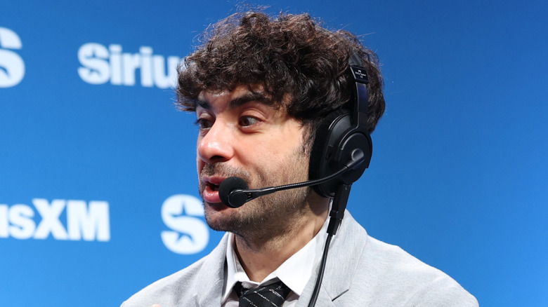 Tony Khan explaining something