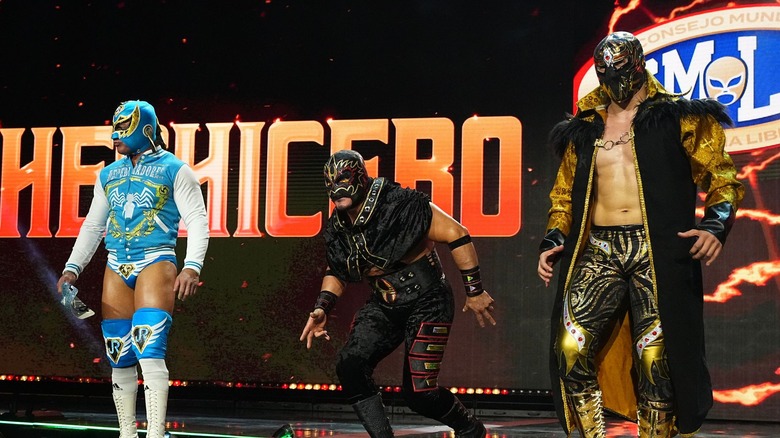 Volador Jr., Hechicero, and Mascara Dorada