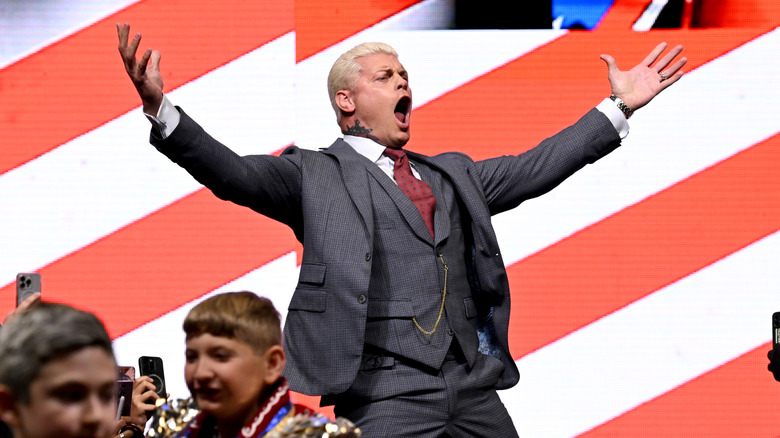 Cody Rhodes shouting
