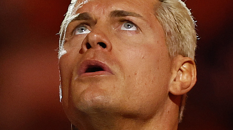 Cody Rhodes looks up