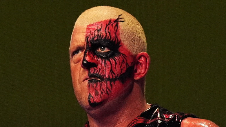 Dustin Rhodes in red face paint