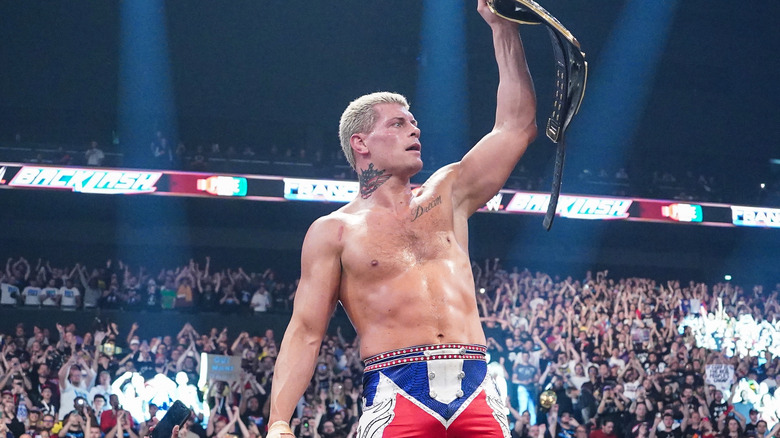 Cody Rhodes celebrates