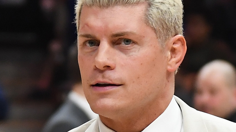 Cody Rhodes looking away