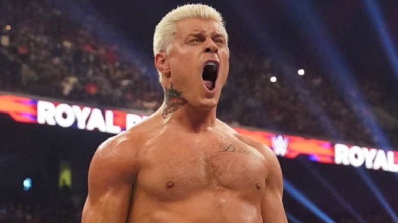 Cody Rhodes screams with excitement