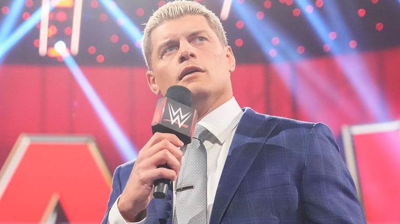 Cody Rhodes on the mic