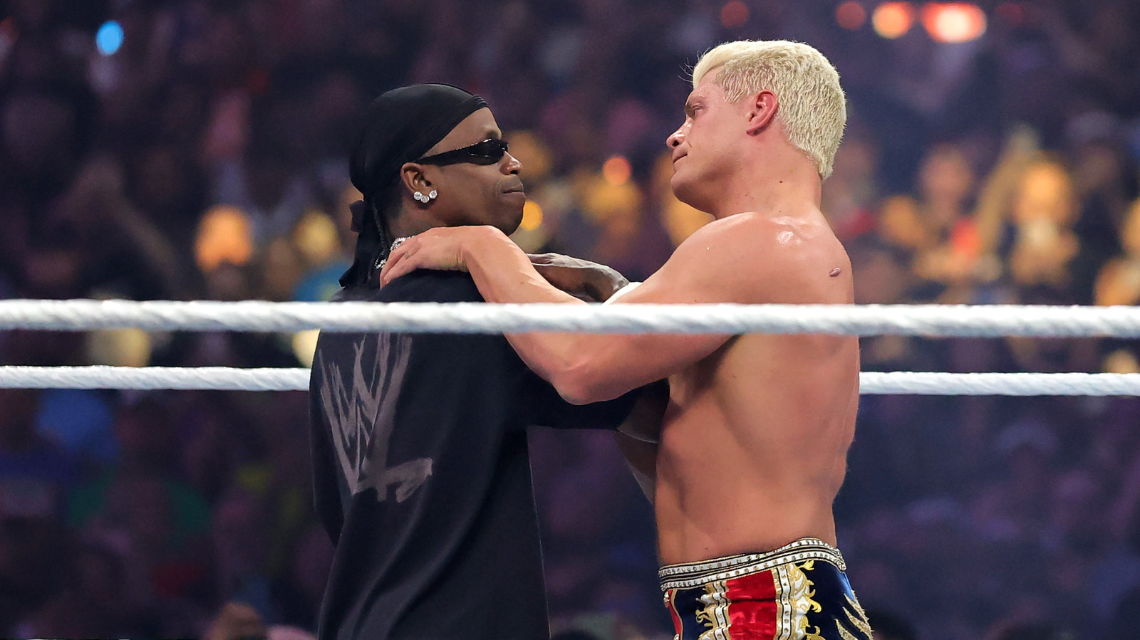 Cody Rhodes Has 'No Issues' With Travis Scott After WWE Elimination Chamber 2025 Slap