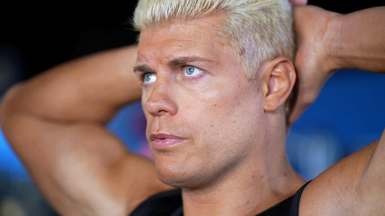 Cody Rhodes lost in thought