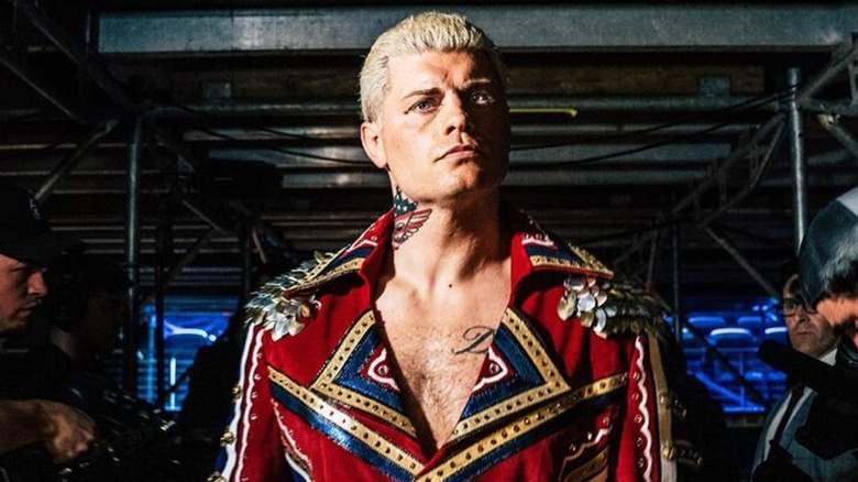 Cody Rhodes backstage at WrestleMania 38.