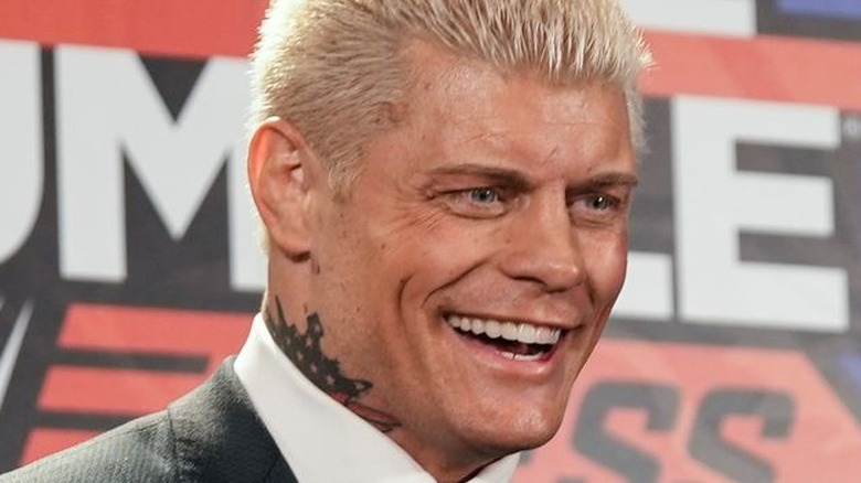 Cody Rhodes smirking