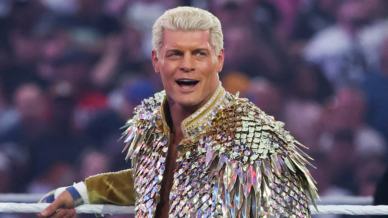 Cody Rhodes wearing an elaborate jacket