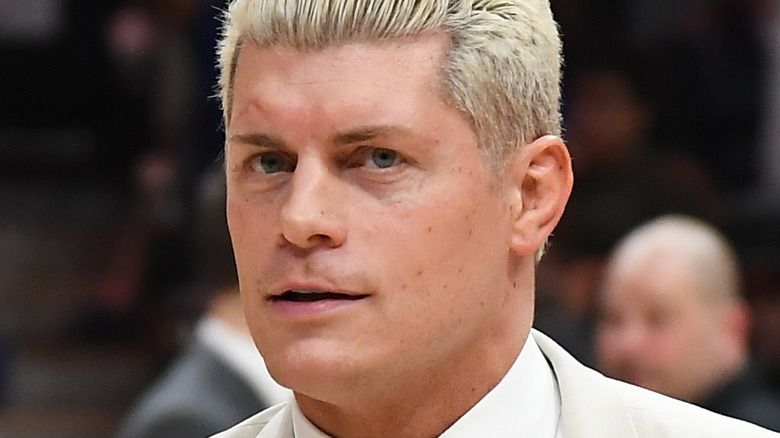Cody Rhodes attends a sports game