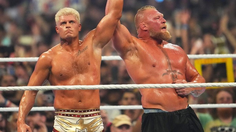 Cody Rhodes and Brock Lesnar