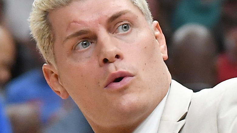 Cody Rhodes at a basketball game